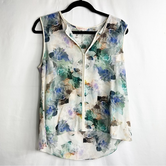 Rebecca Taylor Tops - REBECCA TAYLOR Floral Silk Tank Top in Size 10